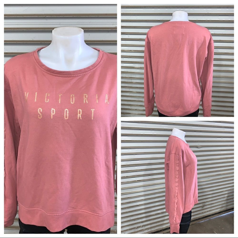Victoria Secret Sport sweatshirt ruffle on sleeve